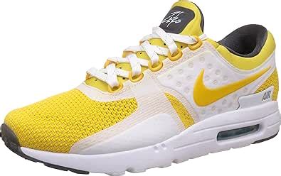 Nike Mens Air Max Zero QS White/Vivid Sulfur Fabric Size 9.5